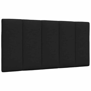 vidaXL Coussin de tête de lit Hanko noir 100 cm tissu