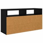 vidaXL Basboard avec tiroir Chêne noir 72 x 22 5 x 38 cm