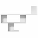 vidaXL Étagère murale blanc 100x15x70 cm bois d'ingénierie