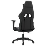 vidaXL Chaise de jeu Noir et gris Similicuir