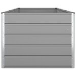 vidaXL Jardinière Gris clair 195 x 100 x 45 cm Acier galvanisé