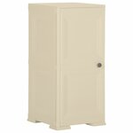 vidaXL Armoire plastique 40x43x85 5 cm design de bois blanc angora