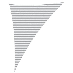 vidaXL Voile d'ombre Gris clair et blanc 4 x 5 x 6 4 m
