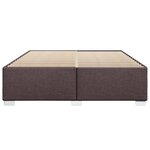 vidaXL Cadre de lit sans matelas marron foncé 180x200 cm tissu