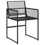 vidaXL Ensemble de salle à manger de jardin 9 pièces en rattan synthétique noir