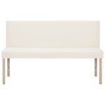 Banc banquette 139 5 cm crème synthétique 02_0010964