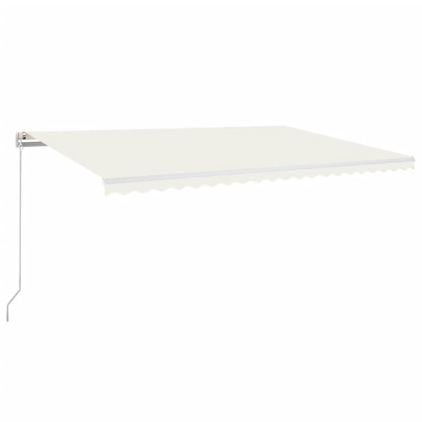 vidaXL Auvent manuel rétractable 500x300 cm Crème