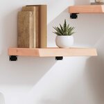 vidaXL Étagère murale 40x40x(2-6)cm bois de chêne massif non traité