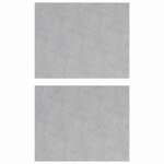 vidaXL Nez de marche 2 pc 50 x 40 cm Argenté Aluminium Rectangulaire