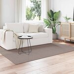 vidaXL Tapis de surface Rectangulaire LUGO Taupe 140 x 200 cm