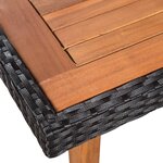vidaXL Ensemble à manger d'extérieur 5 Pièces Résine tressée Noir marron