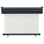 vidaXL Auvent latéral de balcon 105x250 cm Crème