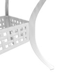 vidaXL Ensemble à manger de jardin 5 Pièces blanc aluminium coulé