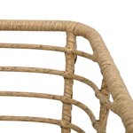 vidaXL Ensemble de bistro 3 Pièces Résine tressée Chêne