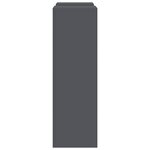 vidaXL Supports pour plantes 2 Pièces Anthracite 24 x 24 x 75 cm Acier