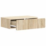 vidaXL Table d'appoint murale Chêne Sonoma 59 x 34 5 x 17 cm