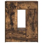 vidaXL Buffet avec tiroirs et portes chêne fumé 73x31x90 cm