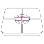 vidaXL Ensemble de base de parasol pour parasols à pied croisé 4Pièces PP