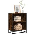 vidaXL Bibliothèque chêne fumé 60x35x76 cm bois d'ingénierie
