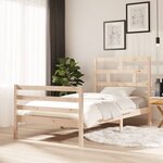 vidaXL Cadre de lit Bois de pin massif 100x200 cm
