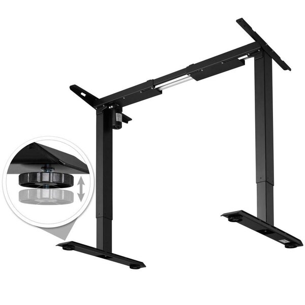 Bureau assis debout meuble acier (piètement) 1 fonction noir 08_0000387