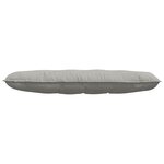 vidaXL Coussin de Dos Gris clair 140 x 50 cm Tissu en microfibre