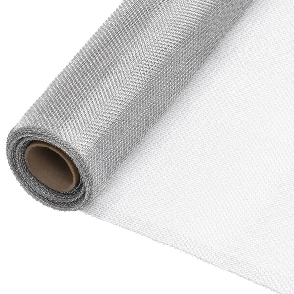 vidaXL Écran en treillis Aluminium 80x1000 cm Argenté