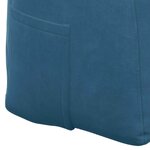 vidaXL Coussin de Dos Bleu 200 x 24 x 50 cm Velours