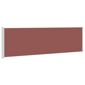 vidaXL Auvent latéral rétractable de patio 180x600 cm Marron