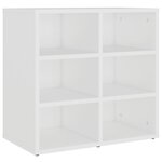 vidaXL Armoire à chaussures Blanc 52 5x30x50 cm