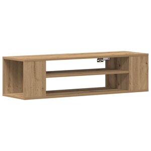 vidaXL Meuble TV Beige 100 x 30 x 26 5 cm Bois d'ingénierie