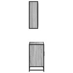 vidaXL Ensemble de meubles de salle de bain 2 Pièces Sonoma gris