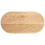 vidaXL Dessus de table 80x40x4 cm bois de chêne massif ovale