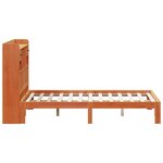 vidaXL Lit bibliothèque sans matelas cire marron 140x190 cm pin massif