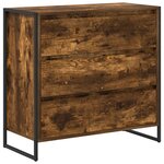 vidaXL Buffet Chêne Fumé 79 x 36 x 75.5 cm Bois d'ingénierie