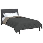 vidaXL Duvet d'été simple Gris clair et anthracite 220 x 135 cm