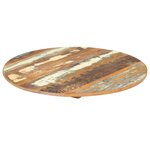 vidaXL Dessus de table rond 40 cm 15-16 mm Bois de récupération