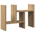 vidaXL Organisateur de Bureau Chêne Artisan 34.5x15.5x35.5 cm Bois