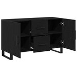 Buffet vidaXL Noir Chêne 100x36x60 cm Bois d'ingénierie