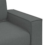 vidaXL Canapé 3 places Gris foncé 180 cm Tissu