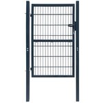 vidaXL Portillon 2D (simple) Gris anthracite 106x190 cm