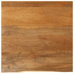 vidaXL Dessus de table à bord vivant 60x60x3 8 cm bois massif manguier