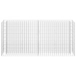 vidaXL Lit surélevé à gabion Acier galvanisé 180x30x90 cm