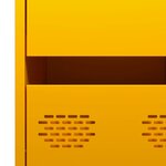 vidaXL Buffet jaune moutarde 35x39x73 5 cm acier laminé à froid
