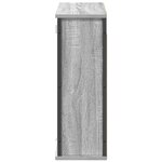 vidaXL Armoire murale de salle de bain miroir sonoma gris 60x21x60 cm