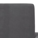 vidaXL Canapé-lit pour enfants 2 places anthracite peluche douce