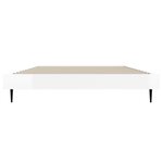vidaXL Cadre de lit sans matelas blanc brillant 90x190 cm