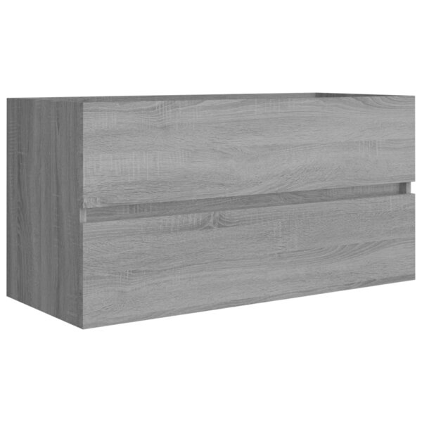 vidaXL Armoire d'évier Sonoma gris 90x38 5x45 cm Bois d'ingénierie
