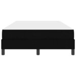 vidaXL Lit à ressorts avec matelas Noir 120 x 190 cm tissu