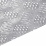 vidaXL Nez de marche Rectangulaire 2 Pièces Argenté 40 x 30 cm Aluminium